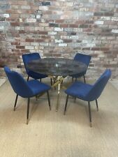 SCS Montero Dining Table, 4 Seater,4 Blue Chairs (RRP £899) for sale  Shipping to South Africa