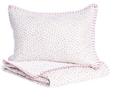 Mini cobertor John Robshaw Pindi Lotus e mini farsa rosa/branco novo comprar usado  Enviando para Brazil