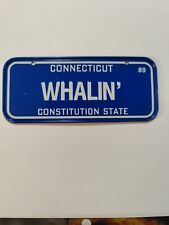 Placa de licença lembrança mini bicicleta Connecticut Whalin' 4,75x2 polegadas metal vintage comprar usado  Enviando para Brazil
