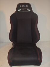 NRG Type-R Fully Reclinable Red Stitch Racing Seat Mount Slider Passenger Side, used for sale  Shipping to South Africa