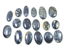 Piedra preciosa suelta cabujón ovalado jaspe Picasso 17 piezas 20-33 mm 284 quilates. segunda mano  Embacar hacia Argentina