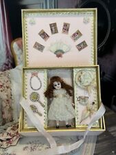 Used, Vintage Artisan Miniature Dollhouse Antique Doll, Trousseau Presentation Box Set for sale  Shipping to South Africa