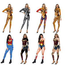 Usado, Macacão Cosplay Mulher Maravilha Halloween Super-herói Bodysuit Festa Fantasias Zentai comprar usado  Enviando para Brazil