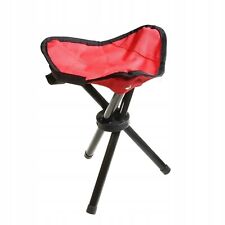 Używany, Krzesło Krzesełko Składane Turystyczne Kempingowe Taboret Czerwony Lekki na sprzedaż  PL