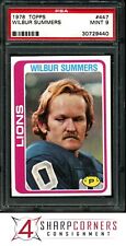 1978 TOPPS #447 WILBUR SUMMERS RC LIONS PSA 9 SET BREAK for sale  Shipping to South Africa