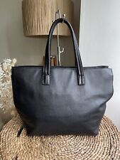 L Credi black leather medium large handbag tote bag til salgs  Frakt til Norway