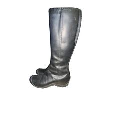 Merrell Plaza Peak Knee High Boots Side Zip Black Leather Women's Size 8.5 for sale  Shipping to South Africa