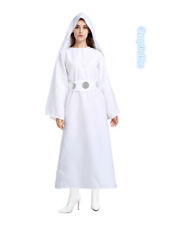 Fantasia feminina W-N1-3 Star Wars princesa Leia vestido branco com capuz semana do livro comprar usado  Enviando para Brazil