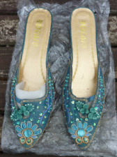 Ladies turquoise embroidered for sale  HITCHIN