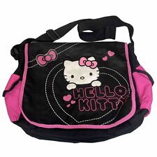 Usado, Bolsa carteiro Hello Kitty by Sanrio preta rosa Y2K tiracolo escolar comprar usado  Enviando para Brazil