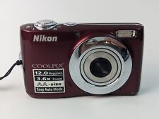 Usado, Câmera Digital Nikon COOLPIX L22 12MP Vermelha Zoom 3.6x Testada, Funciona Frete Grátis comprar usado  Enviando para Brazil