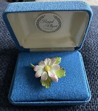 vintage china flower brooch for sale  LIVERPOOL