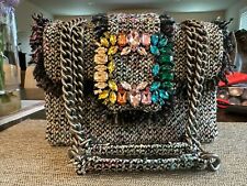 Kurt Geiger Mayfair Jewel Buckle Tweed Bag for sale  Shipping to South Africa