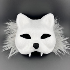 Máscara Therian Artic Fox Cosplay Feltro Branco Nariz Preto Pele Cinza Não Forrada Feita à Mão comprar usado  Enviando para Brazil