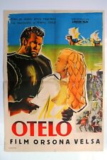 OTHELLO ORSON WELLES 1952 SHAKESPEARE UNIQUE RARE EXYUGO MOVIE POSTER  for sale  Shipping to South Africa