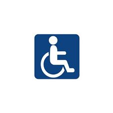 Autocollant logo handicapé d'occasion  Billère