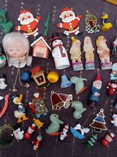 A Selection Of Vintage Christmas Decorations Plus Celluloid Ducks. for sale  WOLVERHAMPTON