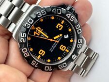 Moldura giratória TAG Heuer Formula 1 WAH1116 aço inoxidável 41mm mostrador preto laranja comprar usado  Enviando para Brazil