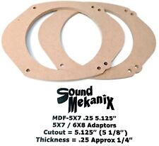Adaptador 5x7" Sound Mekanix Universal MDF-5x7 .25" 5.125", 5x7-6x8 a 6.5" 1 par comprar usado  Enviando para Brazil