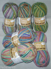 (54.5 €/kg) 100gr RELLANA sock wool 4-ply/4-ply cotton + wool Stretch til salg  Sendes til Denmark