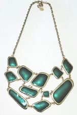 Equip - Gold Tone Necklace With Cascading Deep Green  for sale  Shipping to South Africa