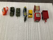 Camión de bomberos, motocicleta, vagón, dos tanques y auto Tomy Lego segunda mano  Embacar hacia Argentina