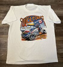 Camiseta vintage Tour Doug Wolfgang 1985 original Dirt Racing Sprint Car, usado segunda mano  Embacar hacia Argentina