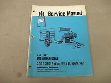 International Harvester fita azul manual de serviço 200 300 ração misturador de silagem comprar usado  Enviando para Brazil