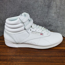 Reebok Classic Freestyle Hi Shoes Damskie 8 Białe Skóra High Top Sneakersy na sprzedaż  Wysyłka do Poland