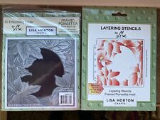 Lisa Horton Crafts Framed Poinsettia Inset  Embossing Folder & Layering Stencil, used for sale  Shipping to South Africa