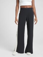 Calça Athleta Luxe Gramercy Track, tamanho 8 preta/cinza opala, usado comprar usado  Enviando para Brazil