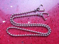 Stainless Steel 18" Premium lifetime plug chain for bathroom sink basin w/ hook, used for sale  Shipping to South Africa