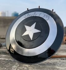 Pantalla de utilería de metal del escudo del Capitán América precisa 1:1 75 aniversario de los Vengadores segunda mano  Embacar hacia Argentina