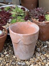 Used, Vintage Old Terracotta Scallop Top Clay Flower Plant Pot Scalloped Edge 11 x 10 for sale  HOLT
