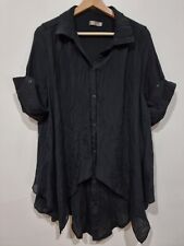 Blusa túnica FILO em camadas preta feminina 16 colarinhos oversized comprar usado  Enviando para Brazil