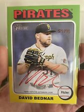 2024 Topps Heritage Real One Auto David Bednar Red Ink /75 ROA-DB for sale  Shipping to South Africa