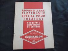 Catalogue clemencon rhéostats d'occasion  Beaumetz-lès-Loges