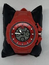 Usado, Relógio de quartzo Armani Exchange AX1281 masculino silicone vermelho mostrador digital analógico MP486 comprar usado  Enviando para Brazil