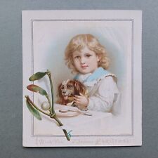 Victorian christmas card for sale  KING'S LYNN