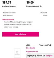 Mobile prepaid legacy for sale  Redwood City