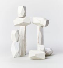 Usado, Blocos de madeira balanceamento de área blocos de rocha de carvalho formas de escultura zen decoração para casa comprar usado  Enviando para Brazil