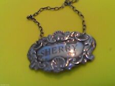 Solid silver sherry for sale  DEREHAM
