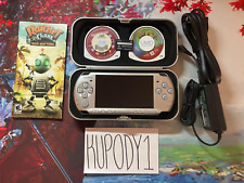 Sony PSP Silver 3001 1GB Memory Cards Case Games Charger OEM Bundle Tested Works for sale  Shipping to South Africa