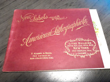 Livro de amostra de etiquetas de charuto vintage -American Lithographic Co. final de 1800/início de 1900 comprar usado  Enviando para Brazil