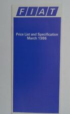 Fiat price list for sale  BOURNEMOUTH
