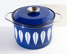 Used, Large Vintage Catherine Holm Lotus, Blue enamel Casserole Pot / Pan 9.25" diam for sale  Shipping to South Africa