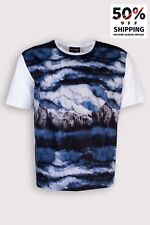 RRP€229 EMPORIO ARMANI T-Shirt Top Size S Printed Short Sleeves Crew Neck, used for sale  Shipping to South Africa