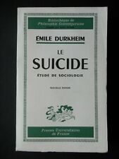 Suicide etude sociologie d'occasion  Illiers-Combray
