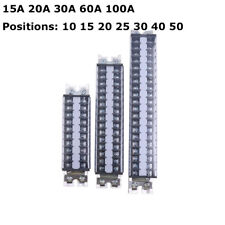 Bloco de terminais alta corrente 5-50 posições parafuso de latão 15-100A montagem em trilho DIN comprar usado  Enviando para Brazil