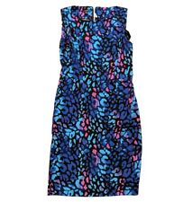Used, Madison Woman Watercolor Animal Print Sheath dress sleeveless  Sz 6 for sale  Shipping to South Africa